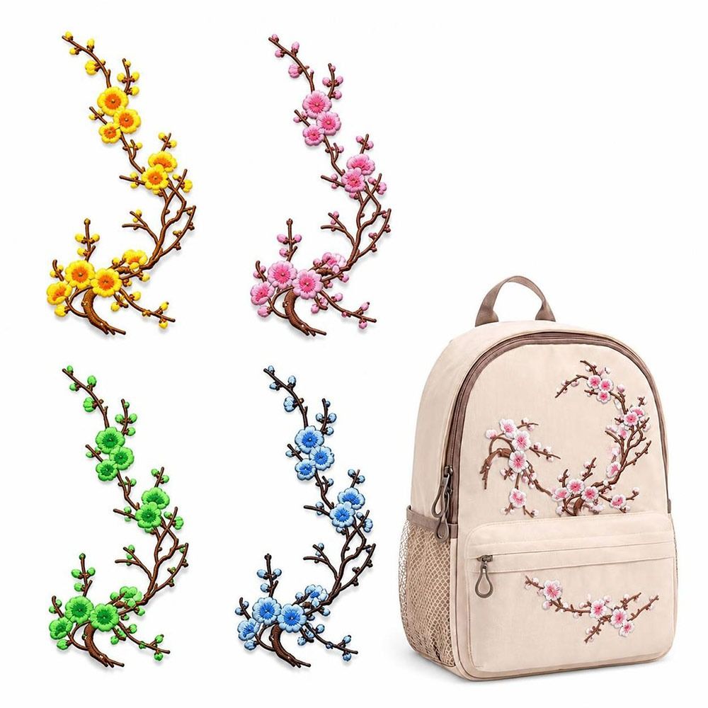 DIY Cherry Blossom Iron On Pat - Textile For Sewing recension och pris
