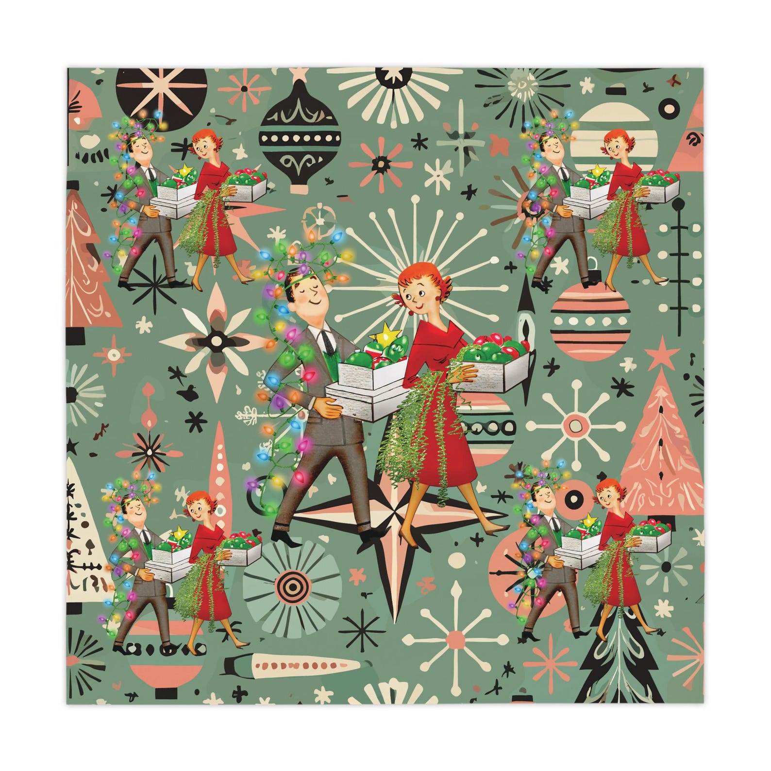 Retro 1950s Kitsch Christmas S - Century Textile & Sewing Supply Saskatoon Sk recension och pris