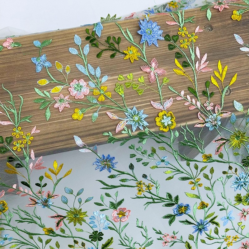 90x130cm Floral Vine Embroider - Textile For Sewing recension och pris