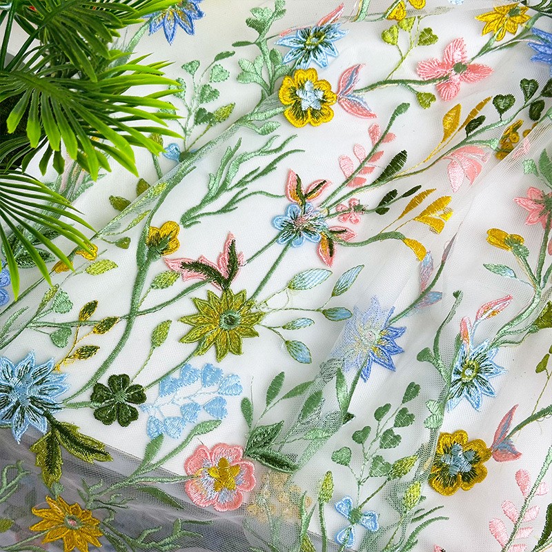 90x130cm Floral Vine Embroider - Textile For Sewing recension och pris