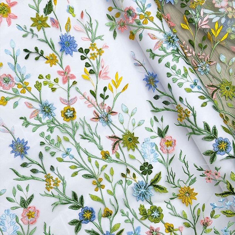 90x130cm Floral Vine Embroider - Textile For Sewing recension och pris