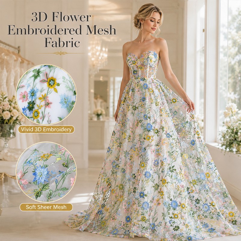 90x130cm Floral Vine Embroider - Textile For Sewing recension och pris