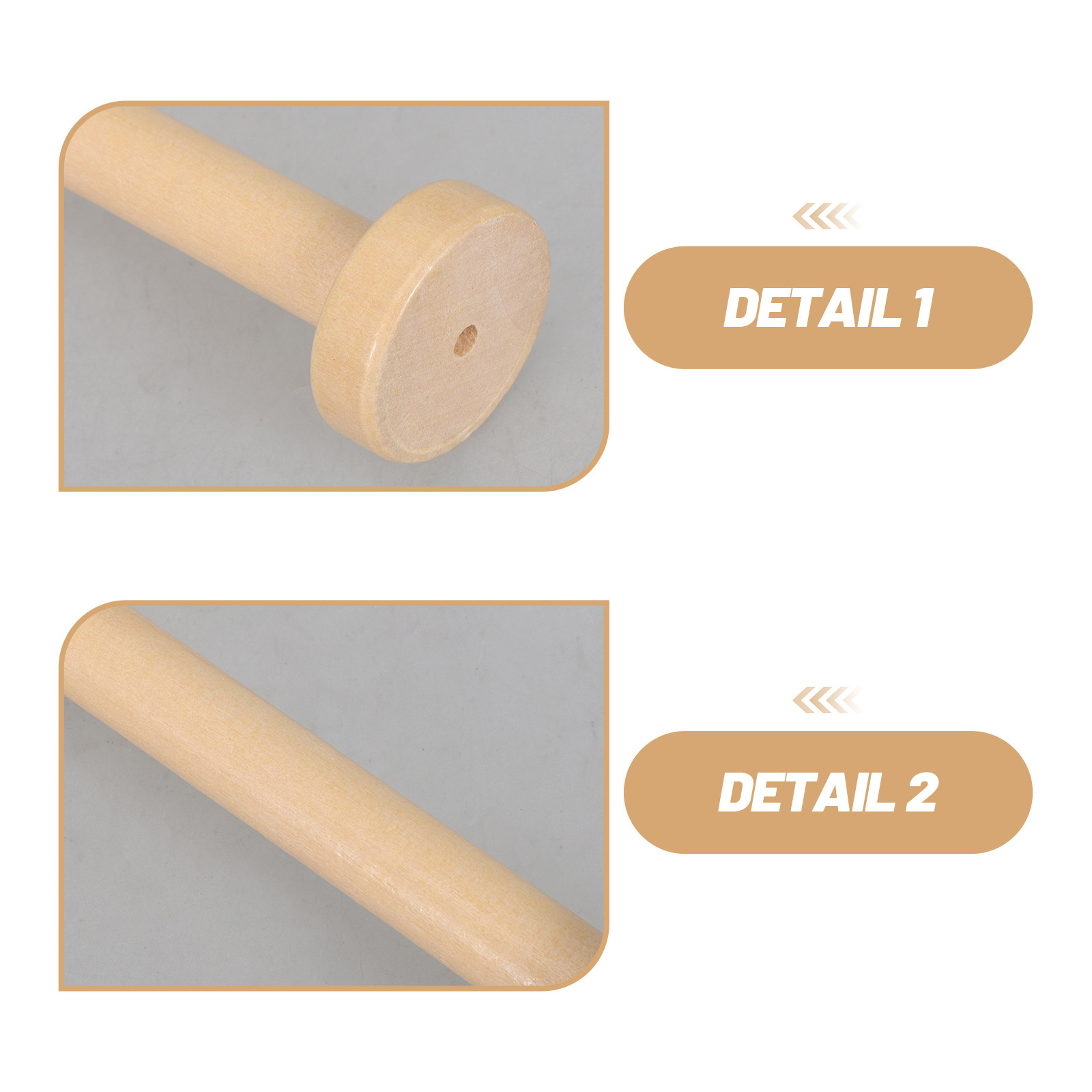 5Pcs Wooden Spools Natural Vin - Textile For Sewing recension och pris