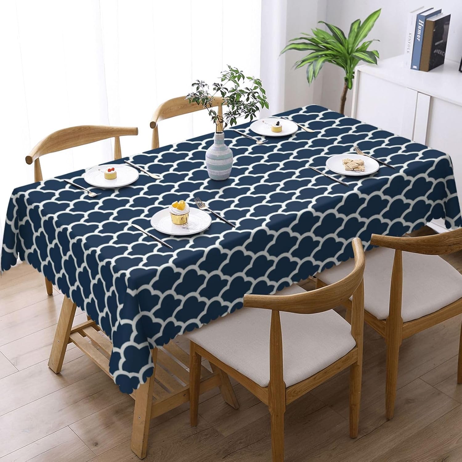 Blue Tablecloth Navy Cloud Sea - Century Textile & Sewing Supply Saskatoon Sk recension och pris