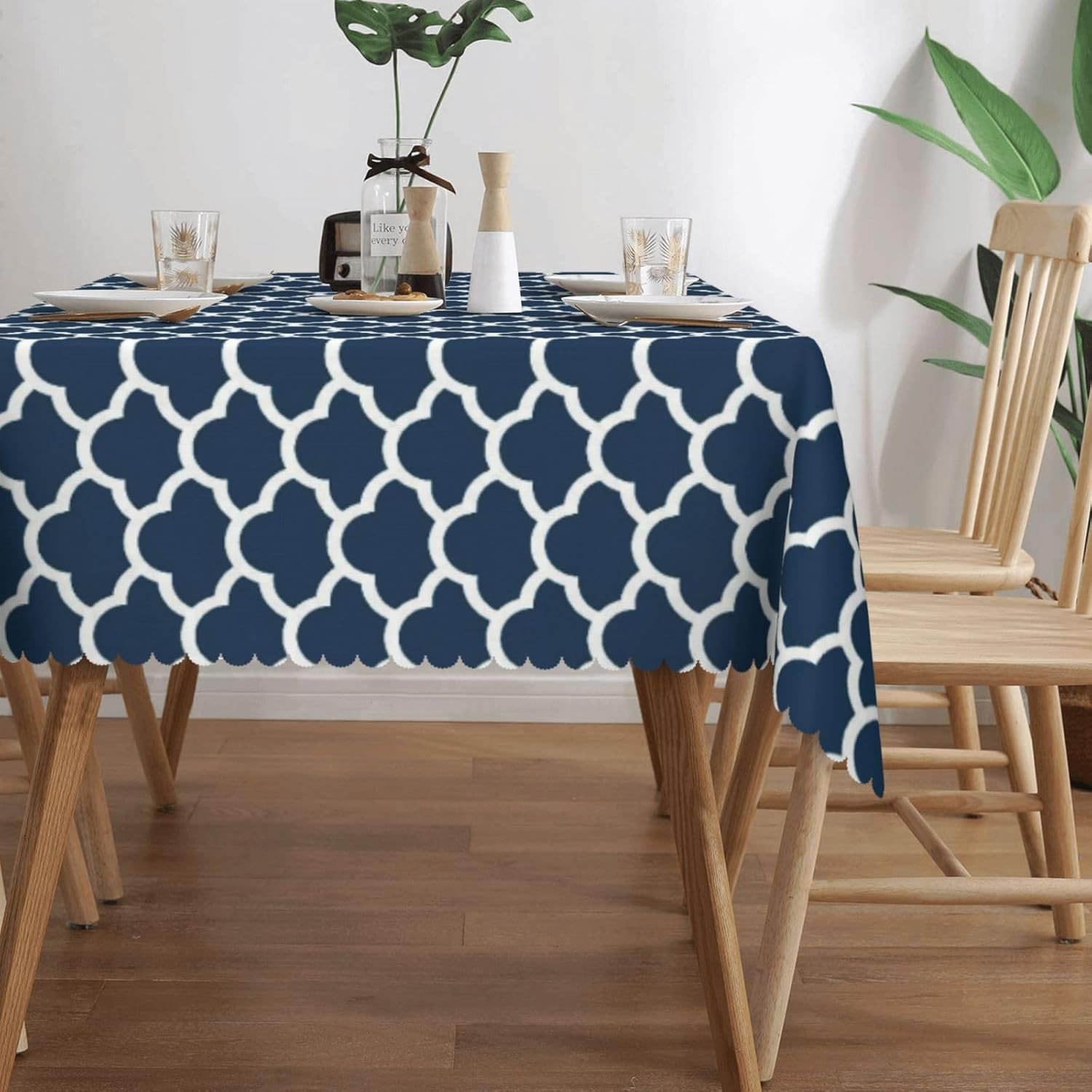 Blue Tablecloth Navy Cloud Sea - Century Textile & Sewing Supply Saskatoon Sk recension och pris